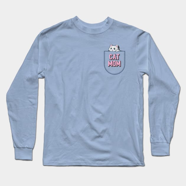 kitten in the pocket Long Sleeve T-Shirt by Smallpine